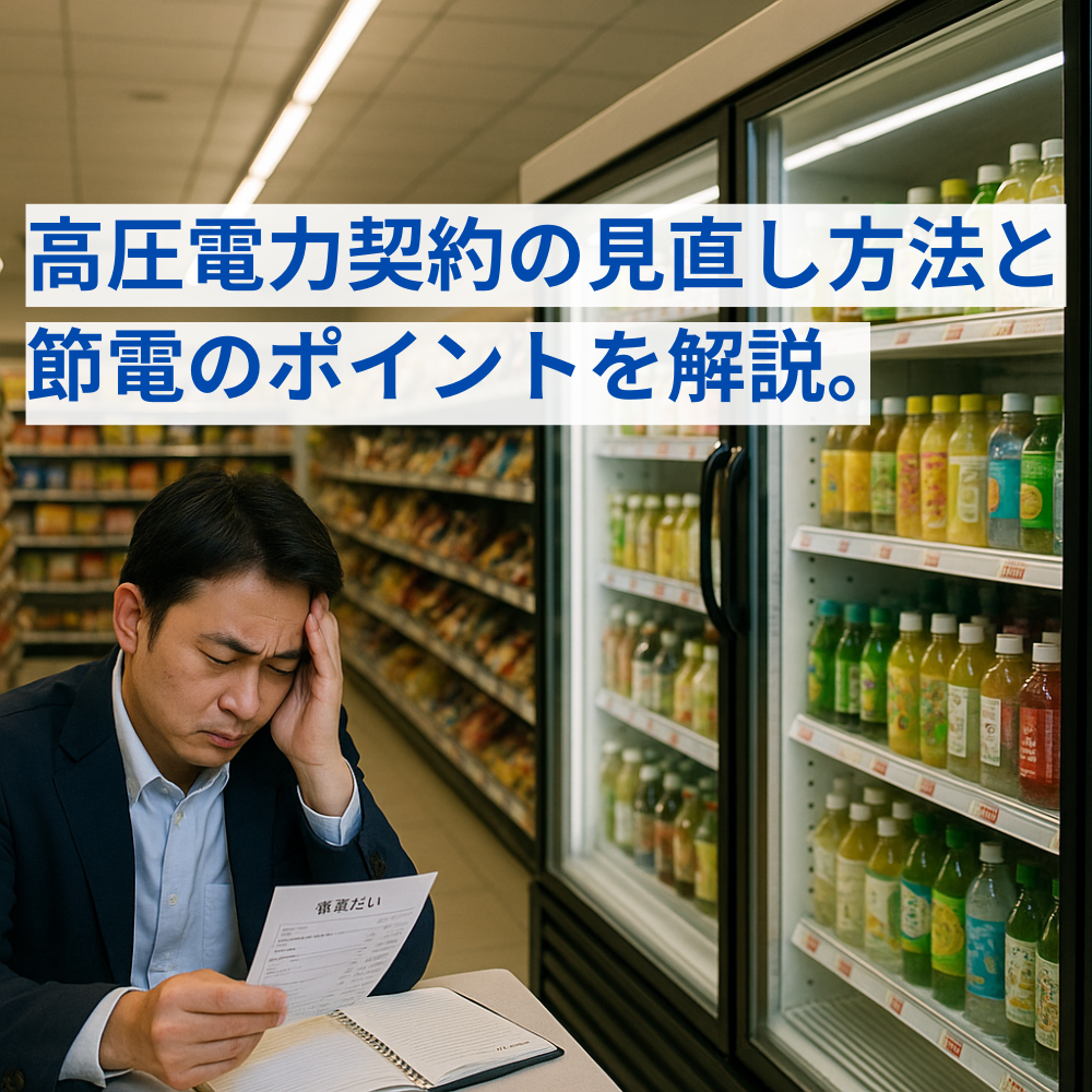 コンビニの電気代の削減で利益率アップを実現。高圧電力の契約見直しがポイント！